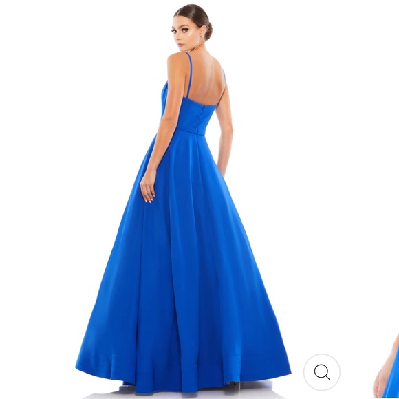 Mac Duggal CLASSIC A-LINE V-NECK BALLGOWN - Picture 2 of 7